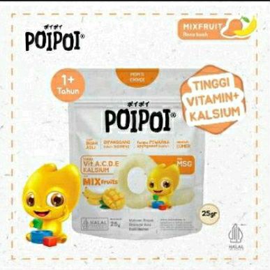 

POIPOI SNACK BERVITAMIN RASA MIX FRUIT BUAH ASLI 25G