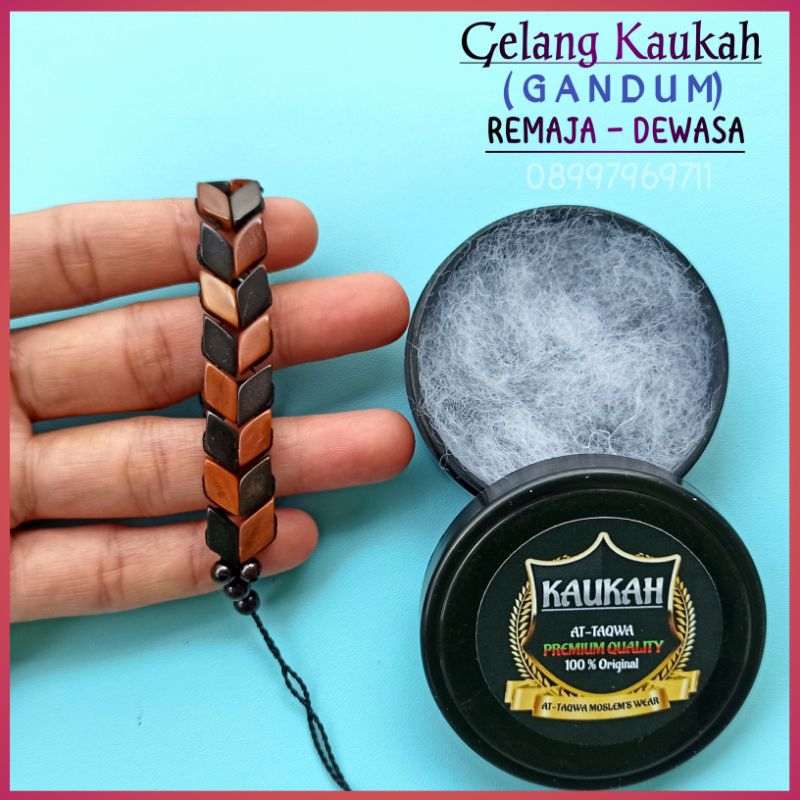 Gelang Kayu Kaukah (GANDUM + WADAH) gelang Wanita - Pria kaokah koka kukah kokkah