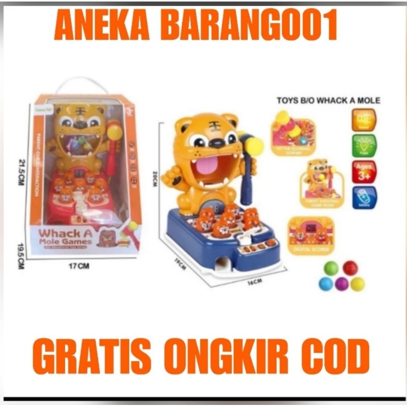 Mainan Anak HIPPO Beats HAMSTER 4in 1 mole pukul Tupai Whack A Mole