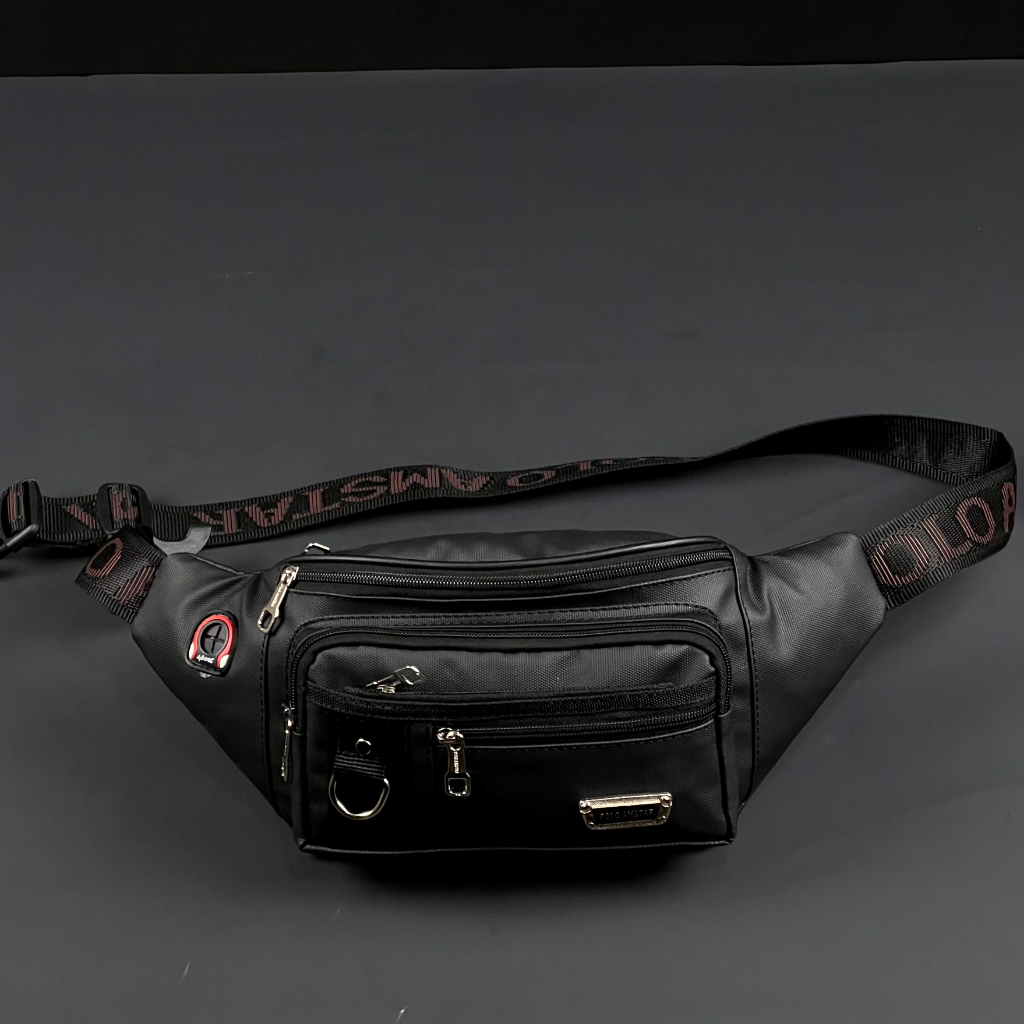 Tas Selempang Pria Waistbag Waterproof Bahan Bimo Terbaru Polo Amstar Tas Pinggang  Selempang Bahu