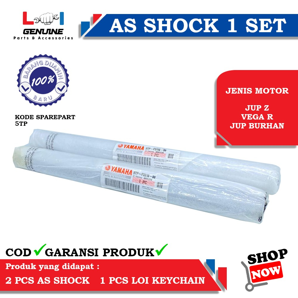 -LOI- AS SHOCK SET YAMAHA 5TP ORIGINAL JUPITER Z, JUPITER BURHAN, VEGA R