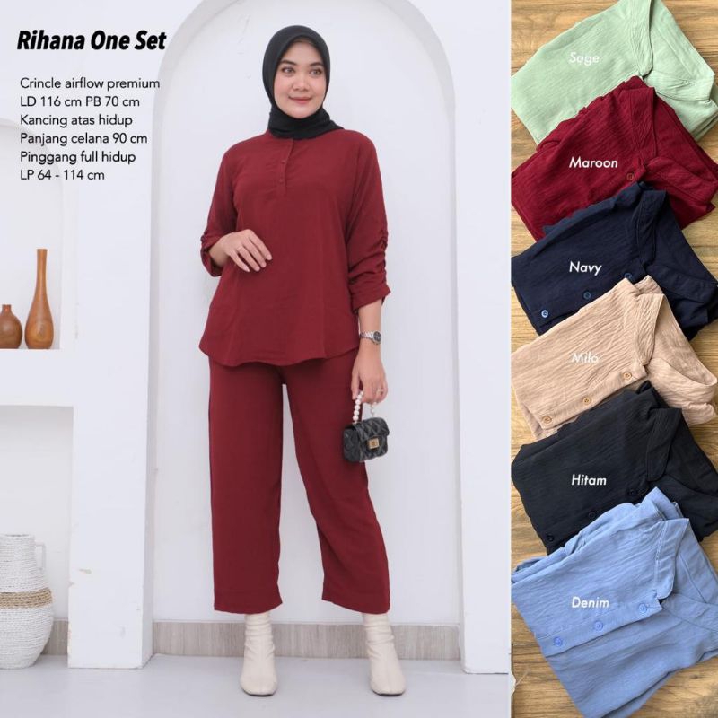 Setelan Airflow - RIHANA ONE SET //JF703