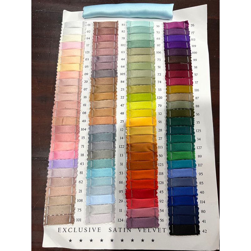 Kain Satin Velvet by Cavali (Harga Per Setengah Meter)