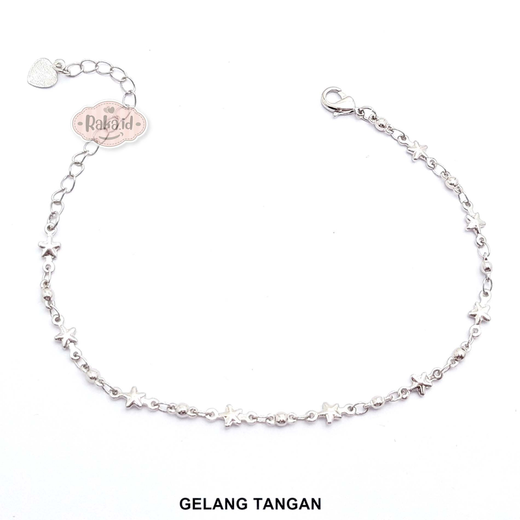 Gelang Tangan Wanita Dewasa Gelang Tangan Rantai Anti Karat Motif Bintang Bintang Kecil 1317