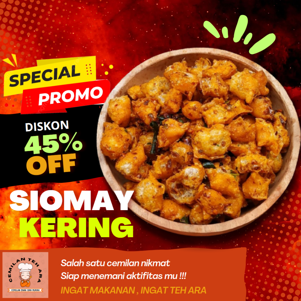 

Siomay Somay Kering Mini Pedas Daun Jeruk 100 Gram