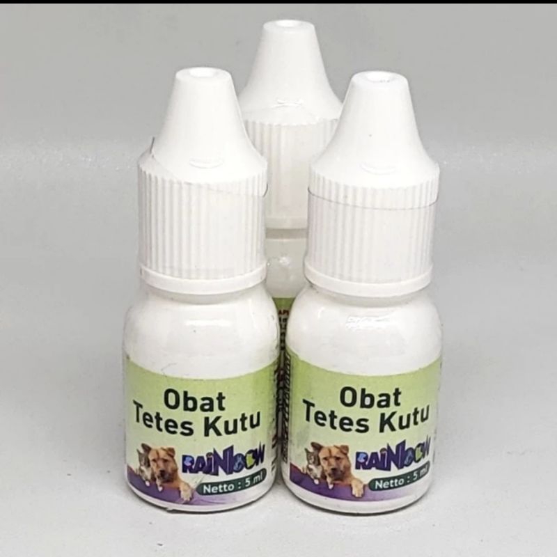 obat tetes kutu kucing anjing kelinci - rainbow obat tetes kutu hewan
