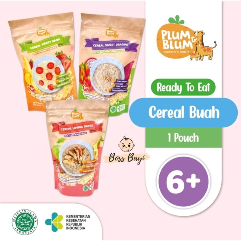 PLUM &amp; BLUM - Beras Nutrisi / BB Booster | Cereal Booster / Cereal Buah MPASI 200gr