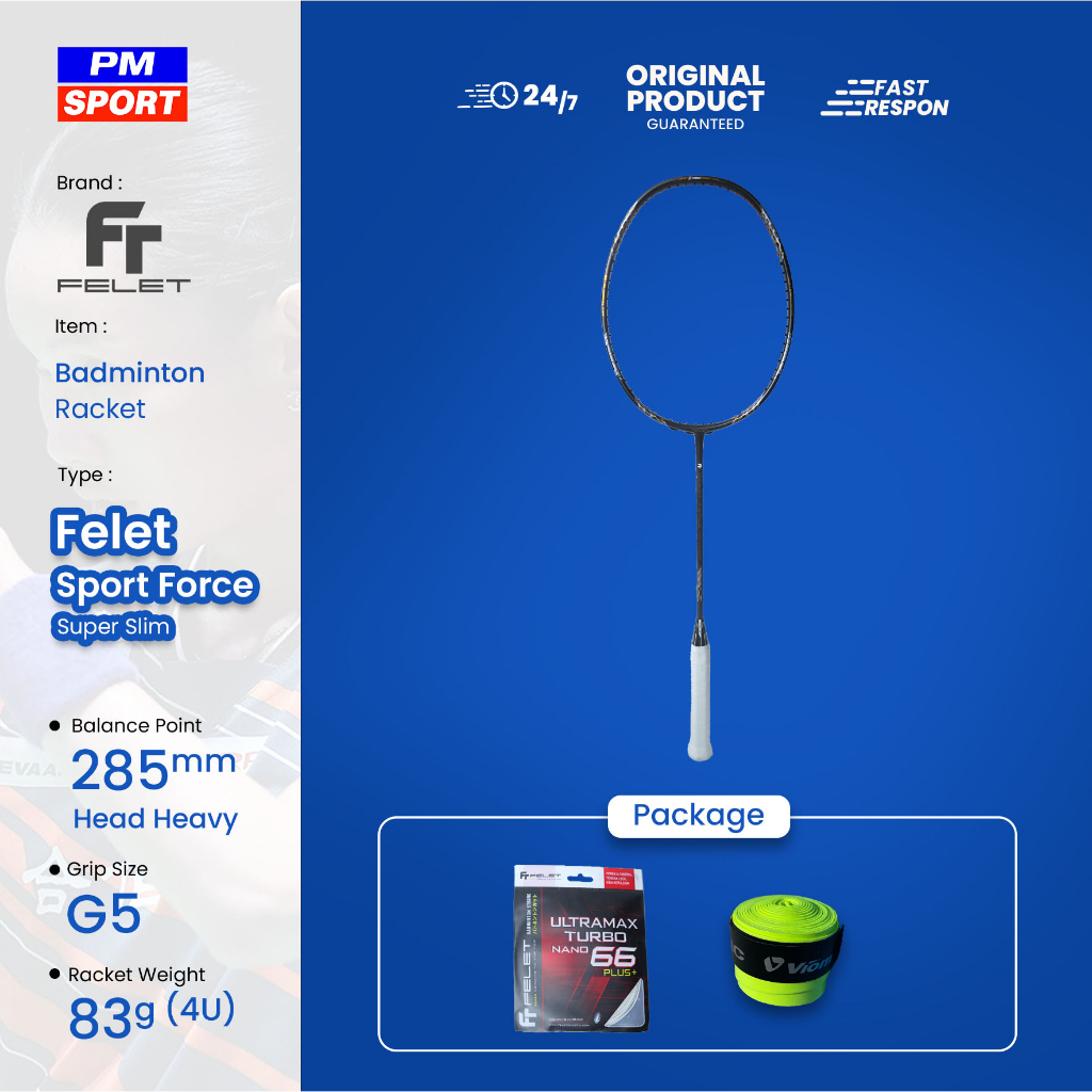 RAKET BADMINTON / BULUTANGKIS FELET SPORT FORCE