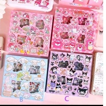 

sticker box sanrio dan lotso isi 100 pcs
