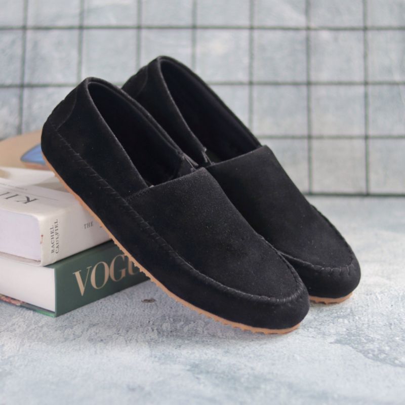 Sepatu Slip On Pria Casual Original Kulit Sepatu Selop Kerja Kondangan