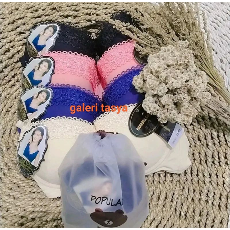 Bra 086 Bra abg busa tebal tali lepas kancing dua pakai kawat/ Bra fashion abg busa tebal