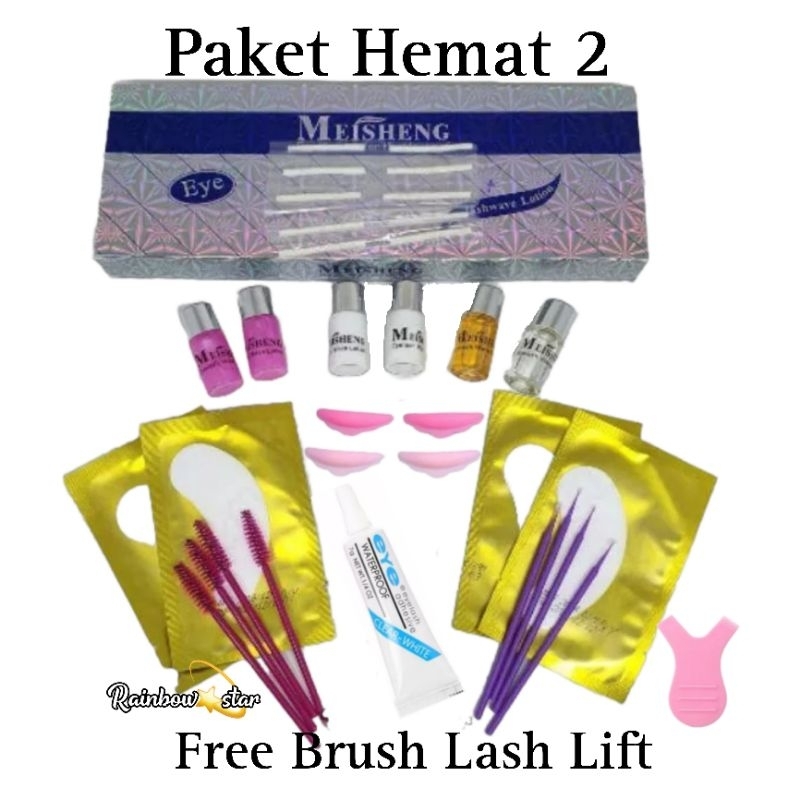 Paket Hemat Keriting Bulu Mata  / Lash Lift / Obat Keriting Bulumata / Paket Meisheng