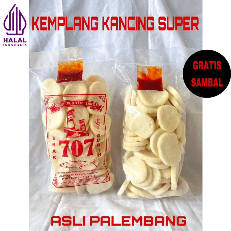 

KEMPLANG KANCING SUPER 707/kerupuk kancing super/kemplang Ikan Tenggiri (Kualitas no.1)