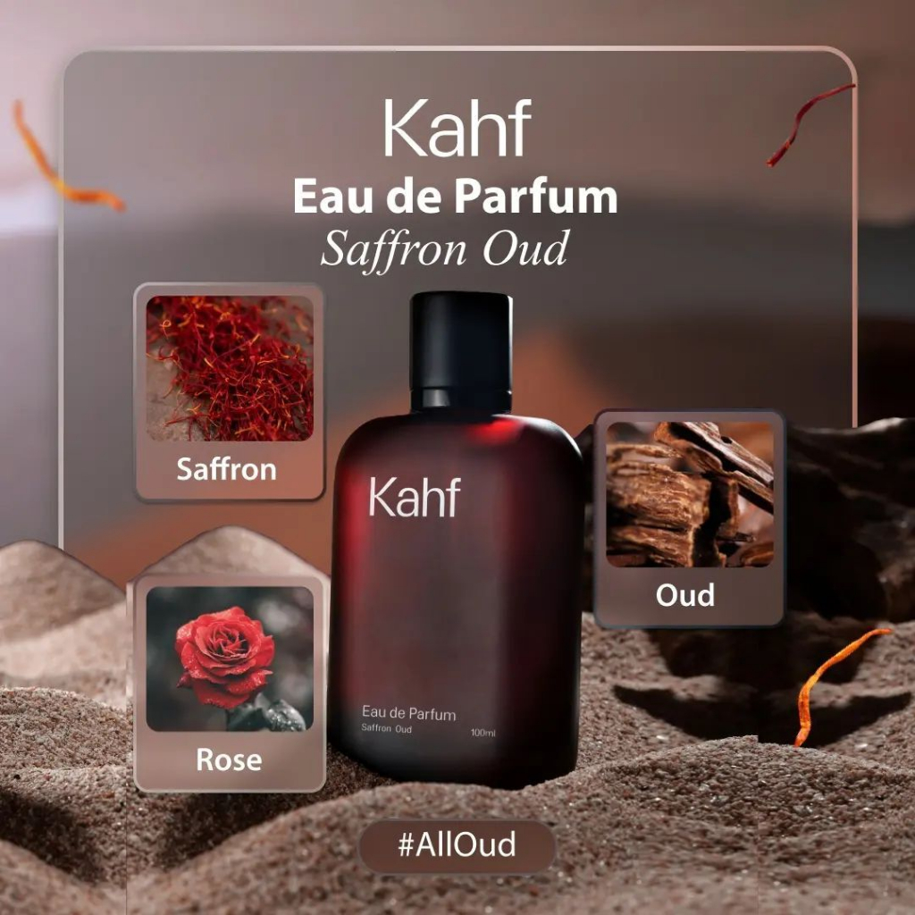 KAHF EAU DE PARFUM SAFFRON OUD 100ML