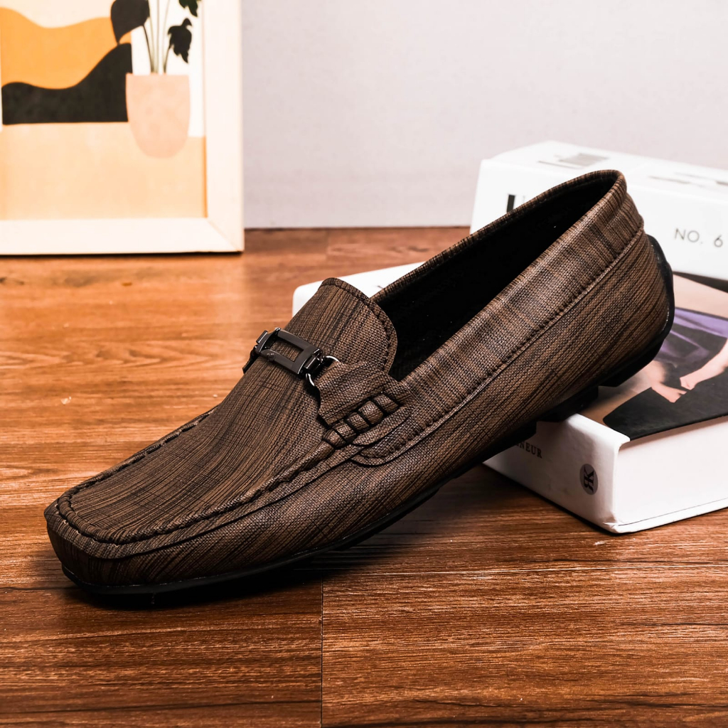 SEPATU PRIA SLIP ON MULES FORMAL MOKASIN &amp; LOAFER MOTIF