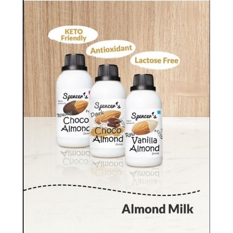 

Spencer's Almond Milk (270 ml) - Original Chocolate Vanilla Raw/Roasted Almond