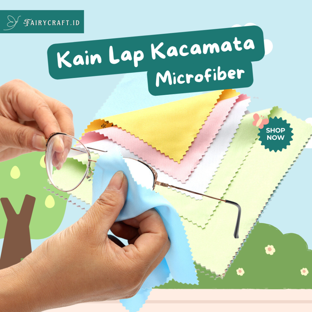 FAIRYCRAFT.ID - KAIN LAP KACAMATA | KAIN MICROFIBER | LAP KACAMATA | MICROFIBER KACAMATA |KAIN MICRO