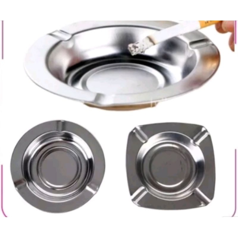 Asbak Rokok Stainless / Asbak Rokok Seng