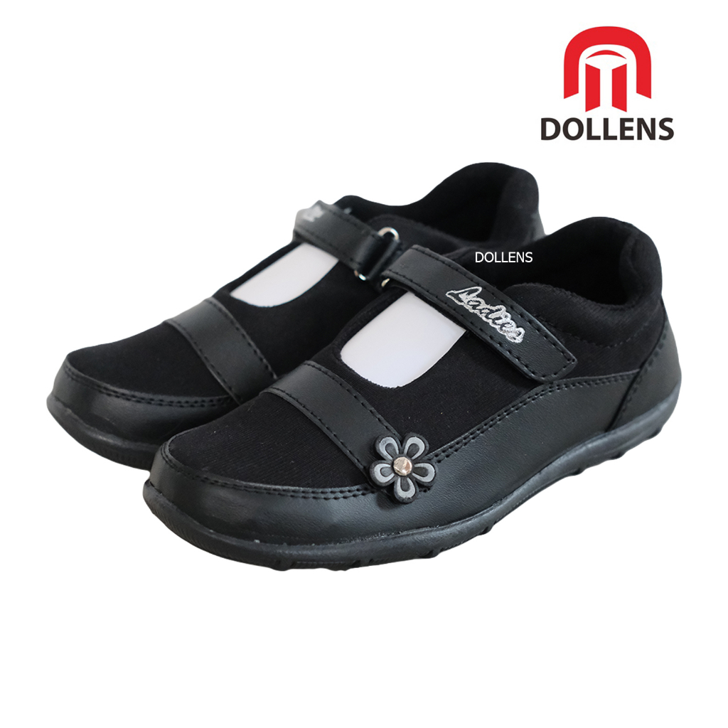 Sepatu Anak perempuan - Sepatu Anak SD/TK Cewek - Sepatu bunga Hello Kitty Hitam