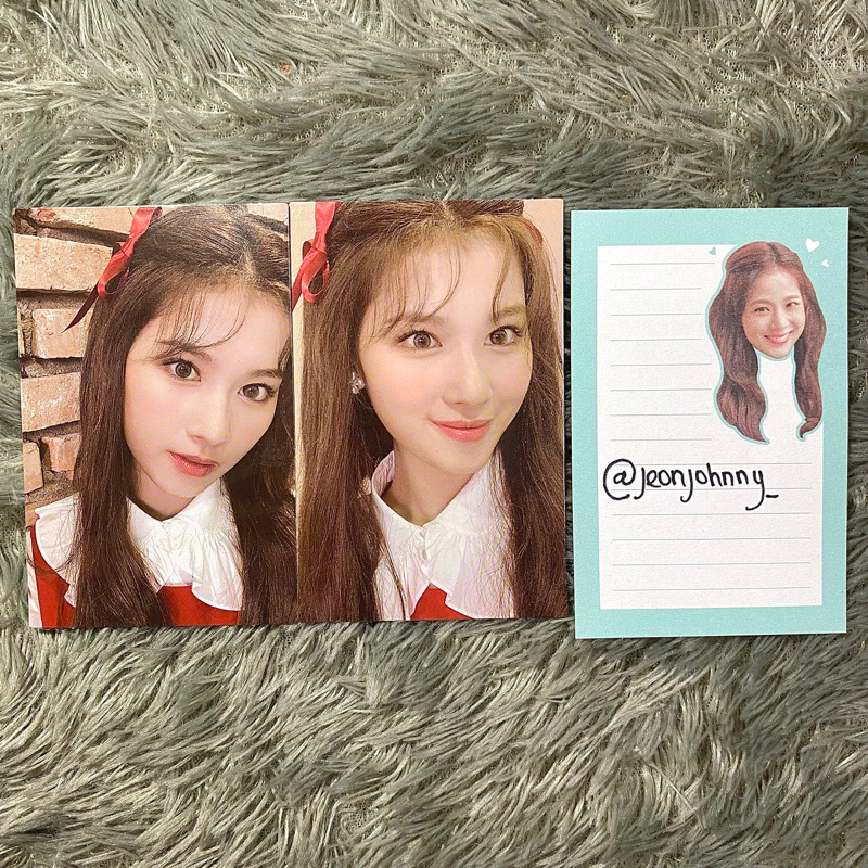 PC PHOTOCARD SANA EWO PONTIP PONI TIPIS SENYUM SENGKLEK