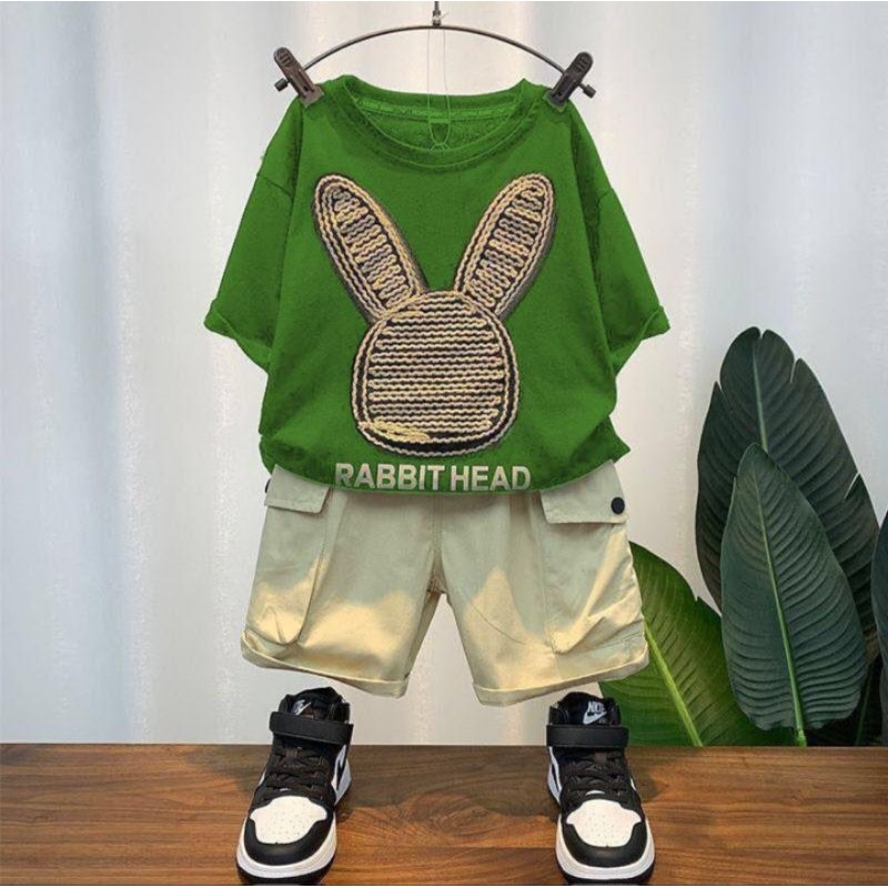 Setelan anak motif rabbit terbaru usia 1 sampai 5 tahun baju anak pakaian anak setelan anak