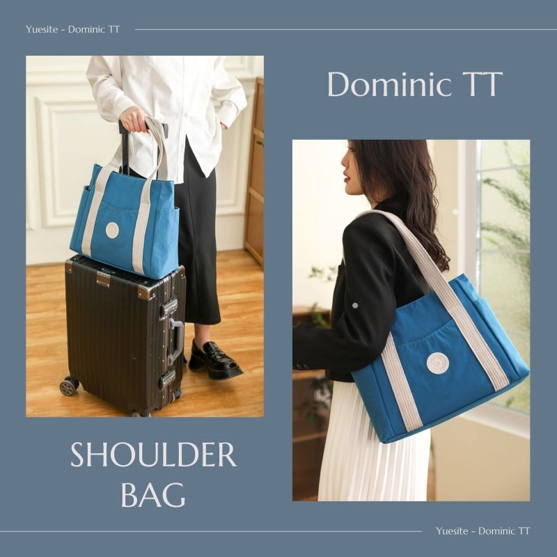 TOTE BAG YUESITE DOMINIC IMPORT TAS BAHU WANITA SHOULDERS BAG WATERPROOF