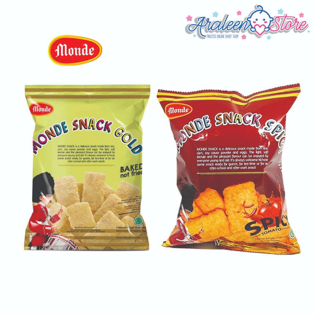

MONDE Snack Gold 60 gr / Spicy 50 gr / Monde Serena