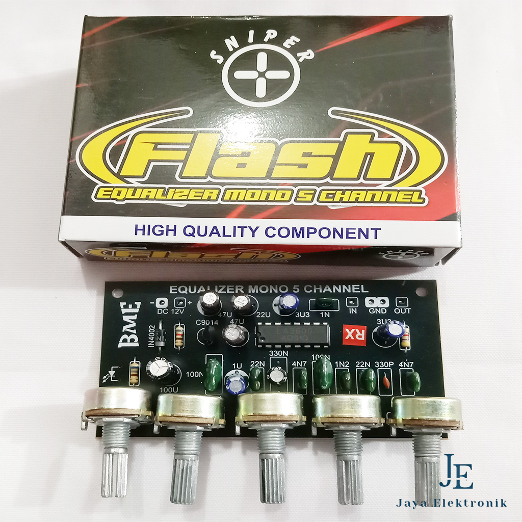 Kit Equalizer Mono 5 Channel Flash BME / Kit Equalizer Mono 5 Potensio