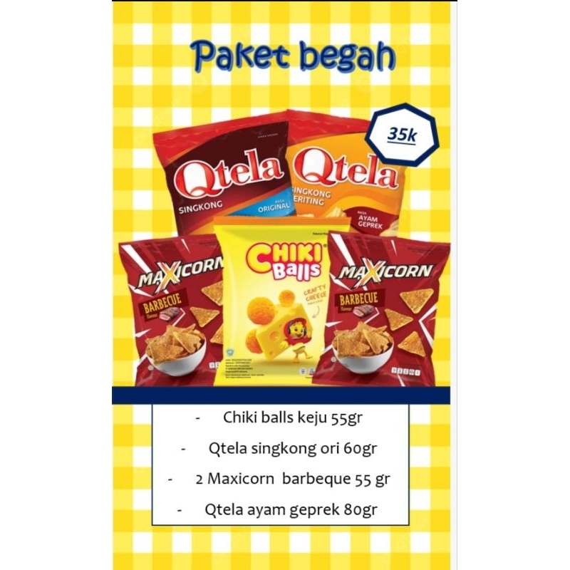 

Cemilan Serba 35k PAKET BEGAH