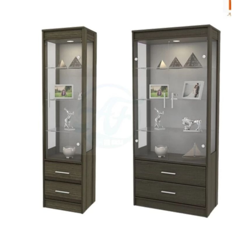 Rak Hias Kaca 1 Pintu Lemari Pajangan Display Cabinet JAZZ LH 400 JAZZ LH 800