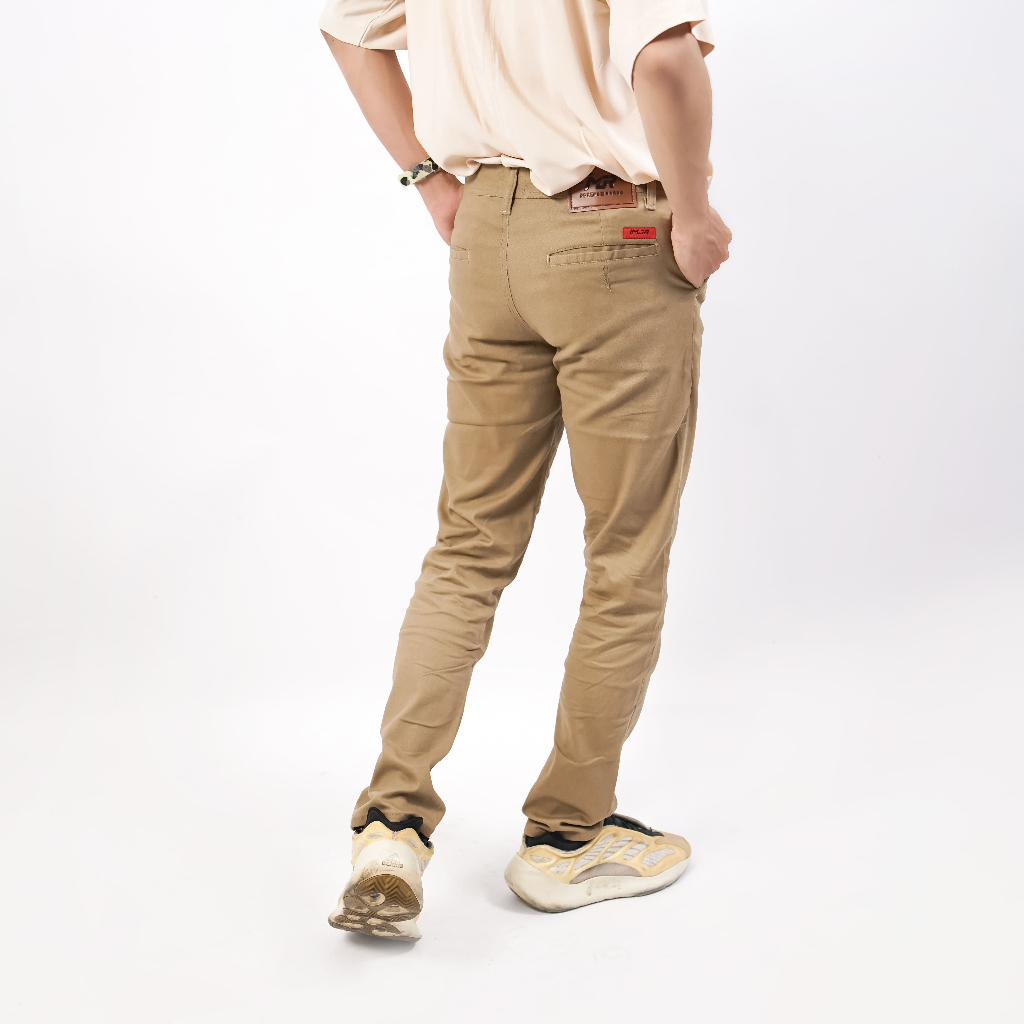 Celana Chino Panjang Pria Slimfit Santai Casual Formal Chinos Laki Laki Kerja Harian