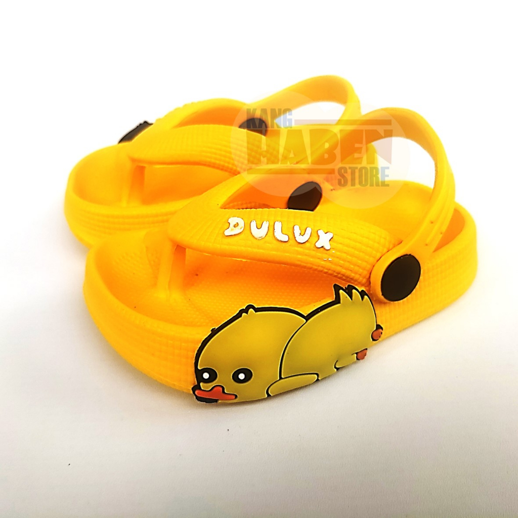 Sandal Japit Tali Anak Bayi Balita Cewek Cowok Karakter Bebek Lucu Ringan Dipakai 510E