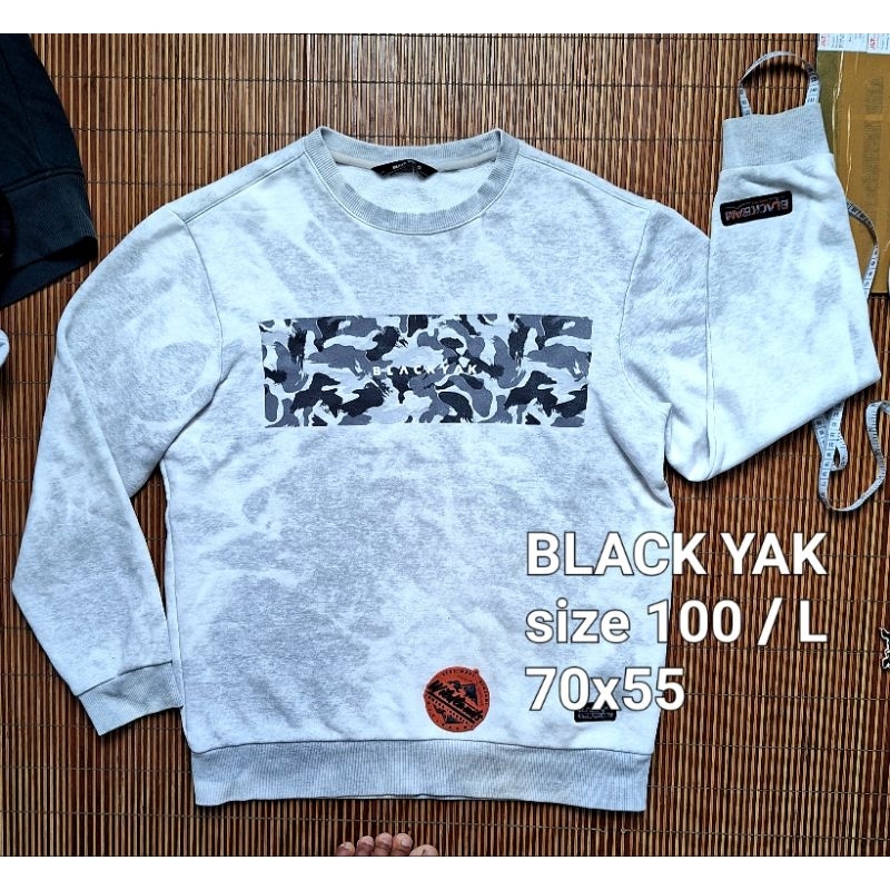 Sweater Crewneck BLACK YAK Outdoor