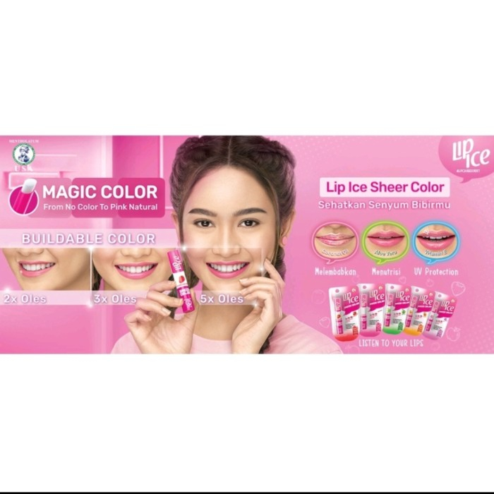 LIP ICE LIP BALM ALL VARIAN SHEER COLOR  100% ORIGINAL