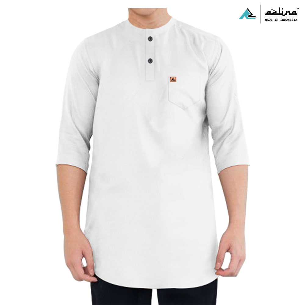 AZLINA T Shirt Reguler Polos model kurta baju kaos putih katun premium