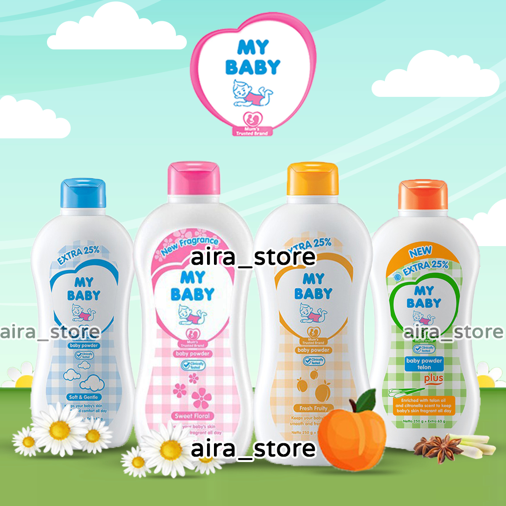 My Baby Powder Bedak Bayi - 250 Gram Extra 63 Gram