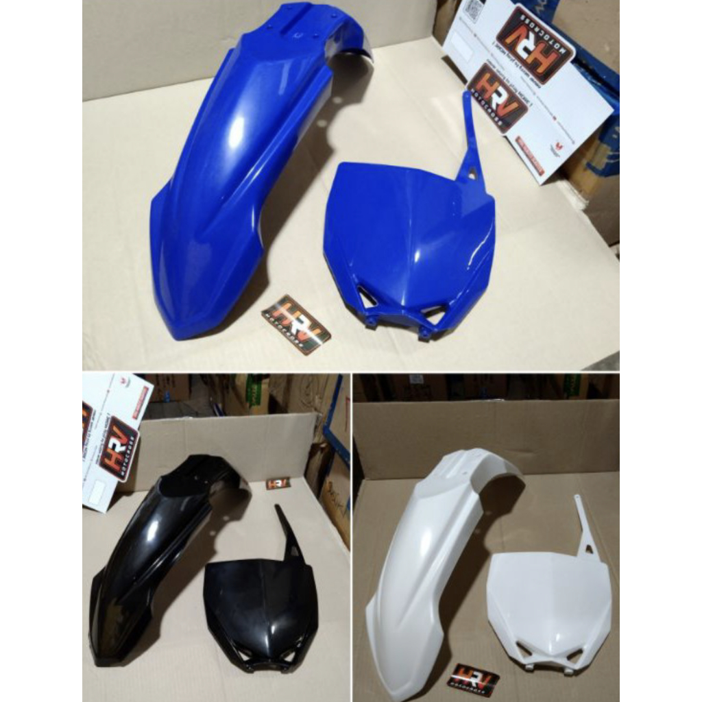 PAKET Slebor Spakbor Depan & Papan Nomor Start YZ 85 YZ85 NEW HRV