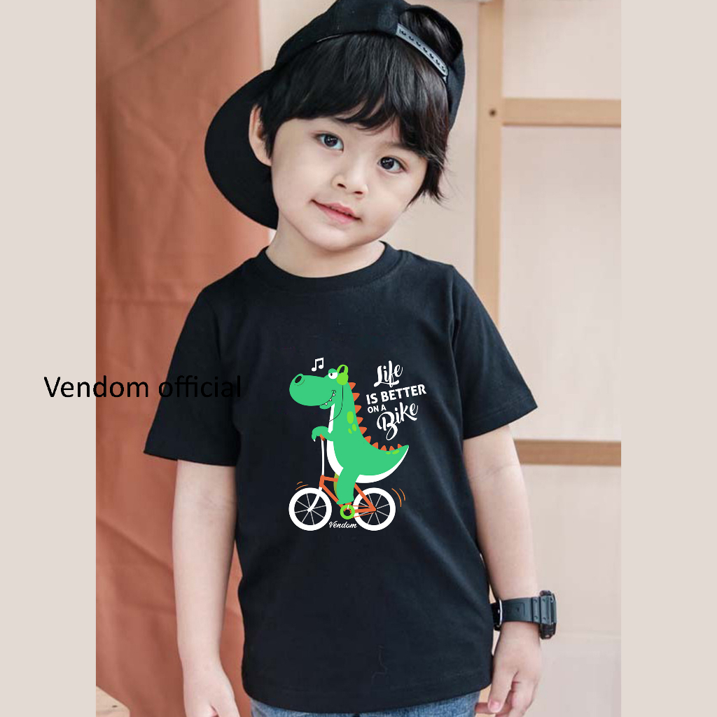 kaos anak / kaos anak laki laki &amp; perempuan / kaos anak kekinian / baju kaos anak premium tulisan sablon timbul usia 1-12 tahun