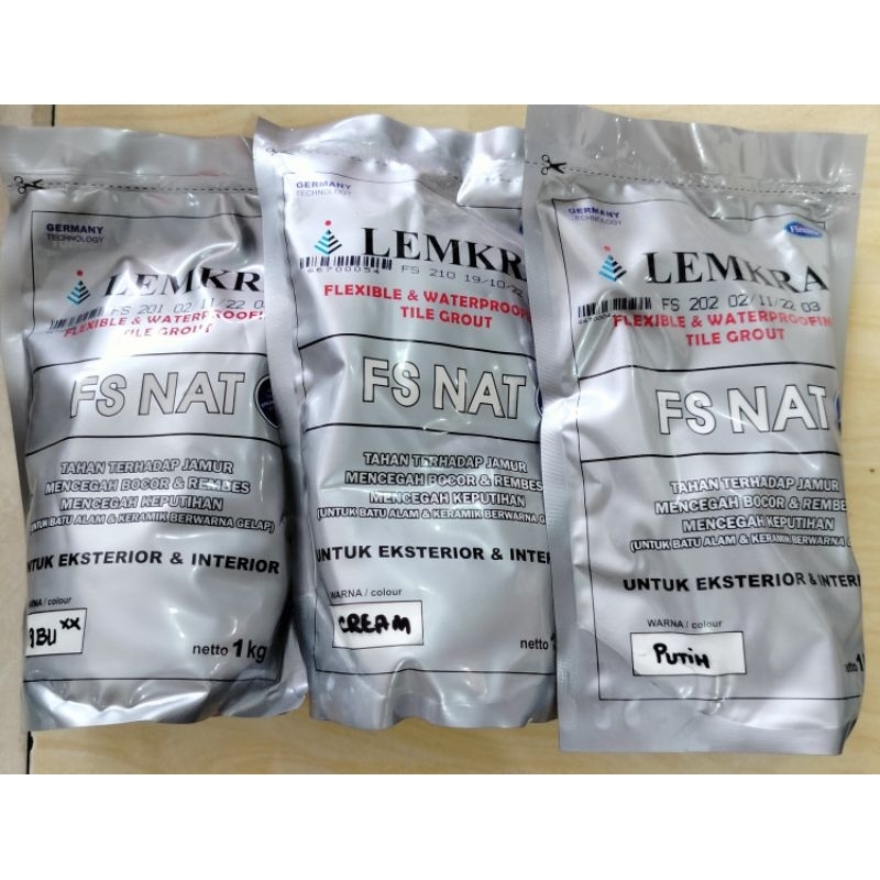 Nat pengisi rongga keramik merk Lemkra
