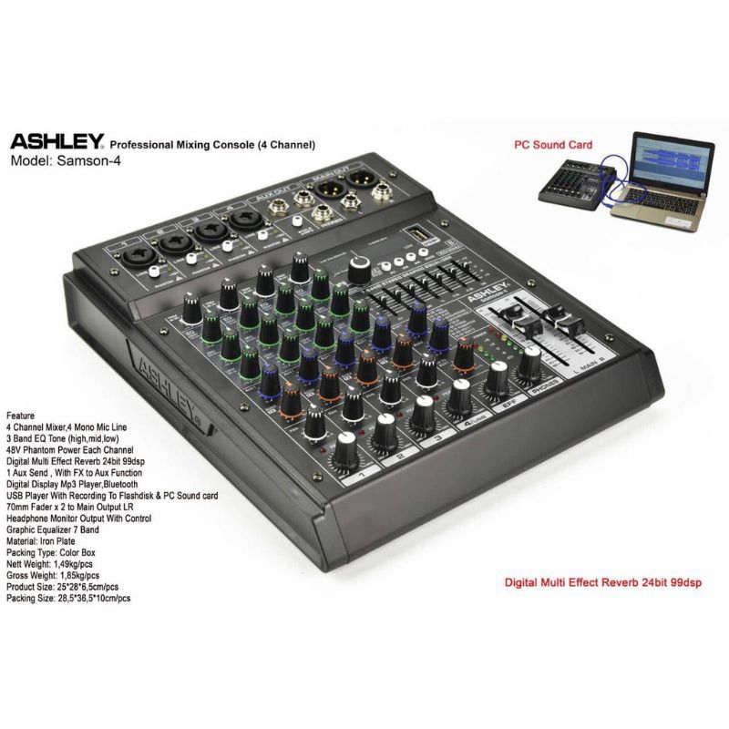Mixer audio Ashley Samson 4 Original Ashley
