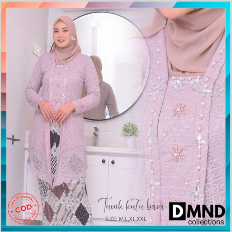 SETELAN TUNIK BRUKAT/TUNIK KUTU BARU BRUKAT/TUNIK PAYET/KEBAYA MODERN/ATASAN TUNIK