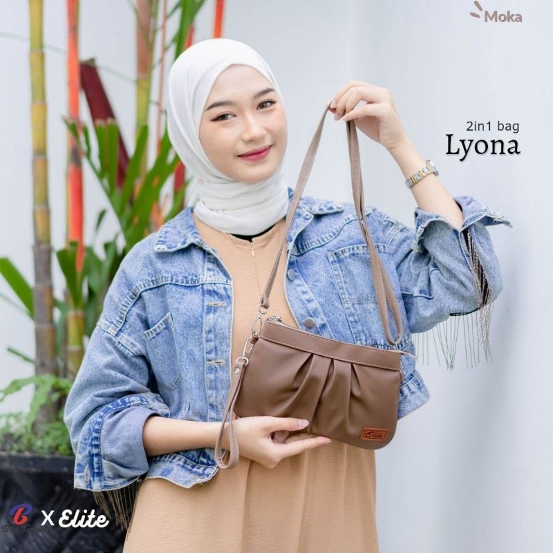 TAS SELEMPANG LYONA BY ELLITE BAHAN CHOCOLY ANTI AIR PREMIUM