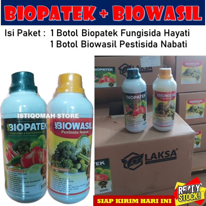 100% AMPUH Obat Semprot Berbagai Macam Hama dan Penyakit Pada Tanaman Padi Paling Manjur BIOPATEK + BIOWASIL Fungisida dan Pestisida Alami, Obat Penyakit Hama Padi Terbaik AMPUH LARIS MURAH