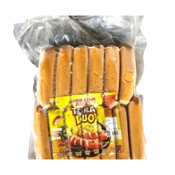 SOSIS BAKAR JUMBO MINI ORIGINAL TORA DUO 500GR ISI 13PCS HALAL CHICKEN SAUSAGE TORADUO