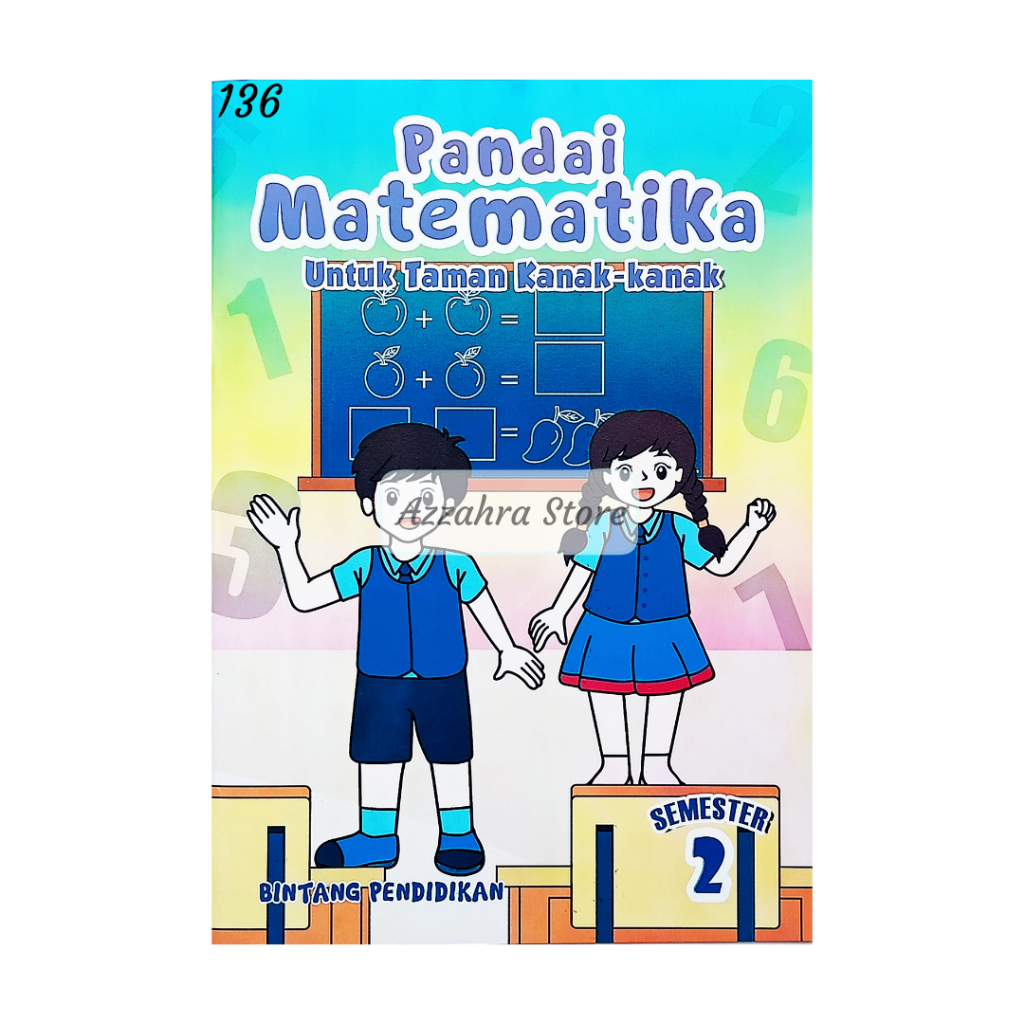 Buku LKS AKtivitas Anak TK Paud SD MI Pandai Matematika Semester 2 Bintang Pendidikan Indonesia