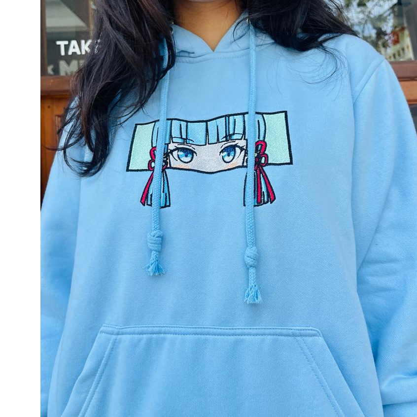 Hoodie Ayaka Kamisato Embroidery Genshin Impact Character Anime