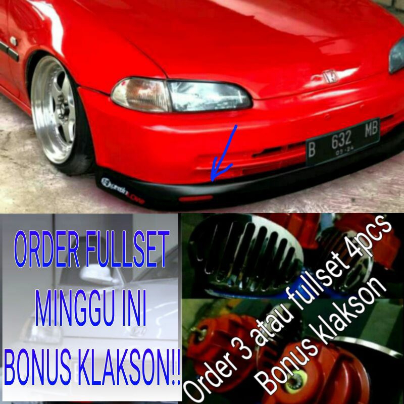 BONUS KLAKSON  KARET LIPS BUMPER LUBANG UNIVERSAL BIKIN CEPER BISA SEMUA MOBIL