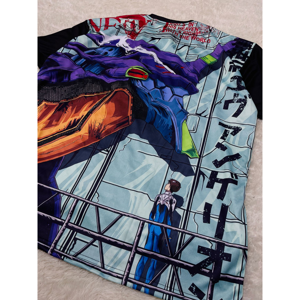 Tshirt Evangelion Unit 01 Fullprint Anime Manga Premium Unisex