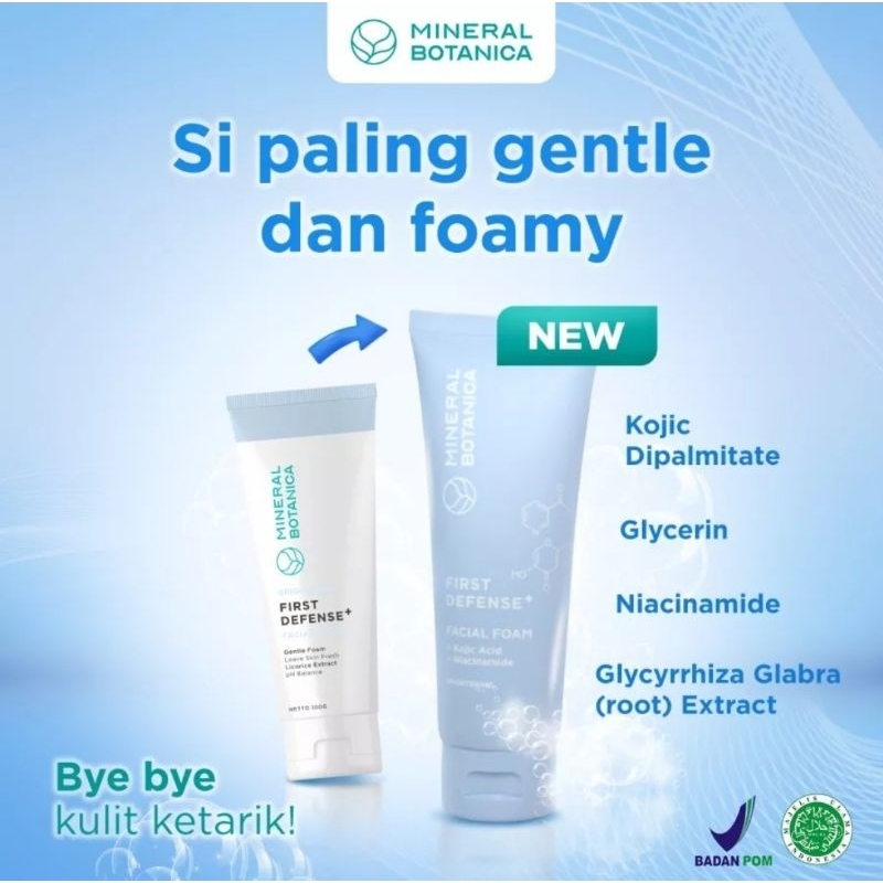 Mineral Botanica Brightening First Defense+ Facial Foam 100g
