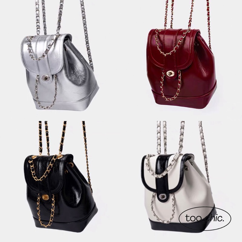 시크 — #TCC435 aeri bag — import tas  idol artis maroon merah tua putih white black hitam korea silver